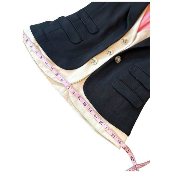 EUC Anthropologie Cartonnier Layered Vest Jacket Blazer Black /Cream Fits size 6 - Picture 11 of 16